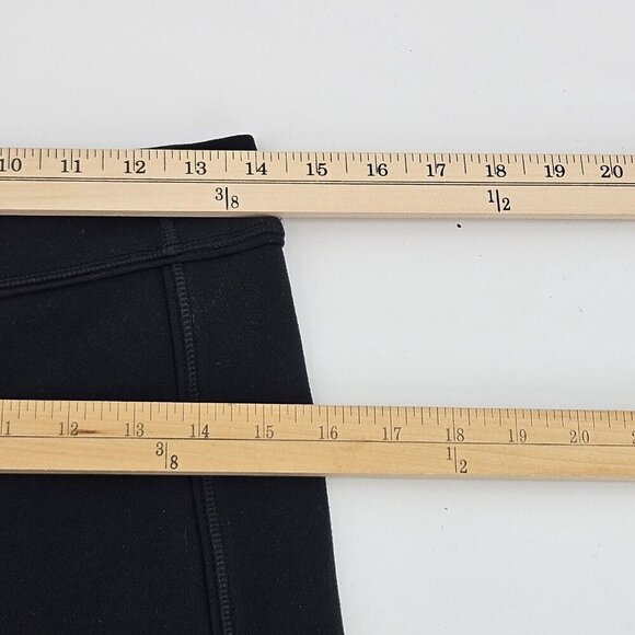 Lululemon Flared Leggings Black Women’s Size 6 Mid Rise Activewear Athleisure - Picture 6 of 11